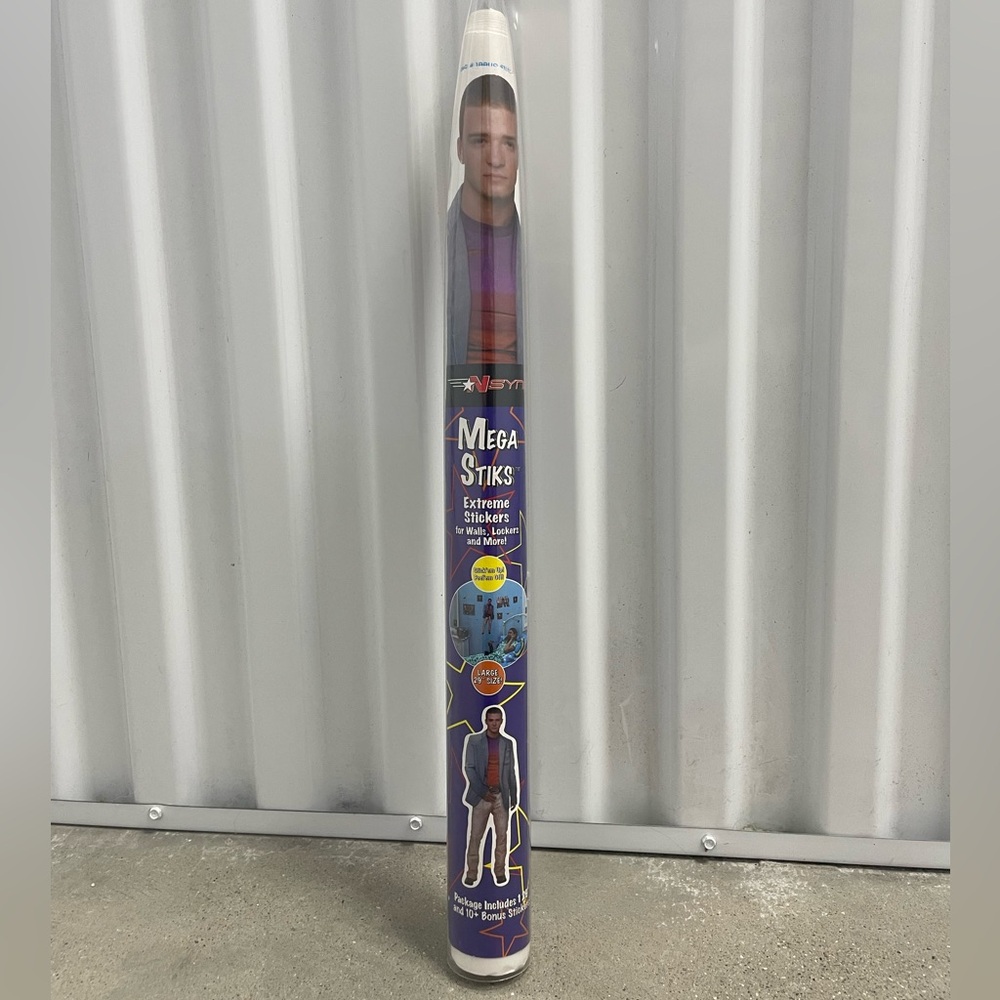Vintage 2001 Nsync Mega Stiks Wall Stickers Large Justin Timberlake RARE